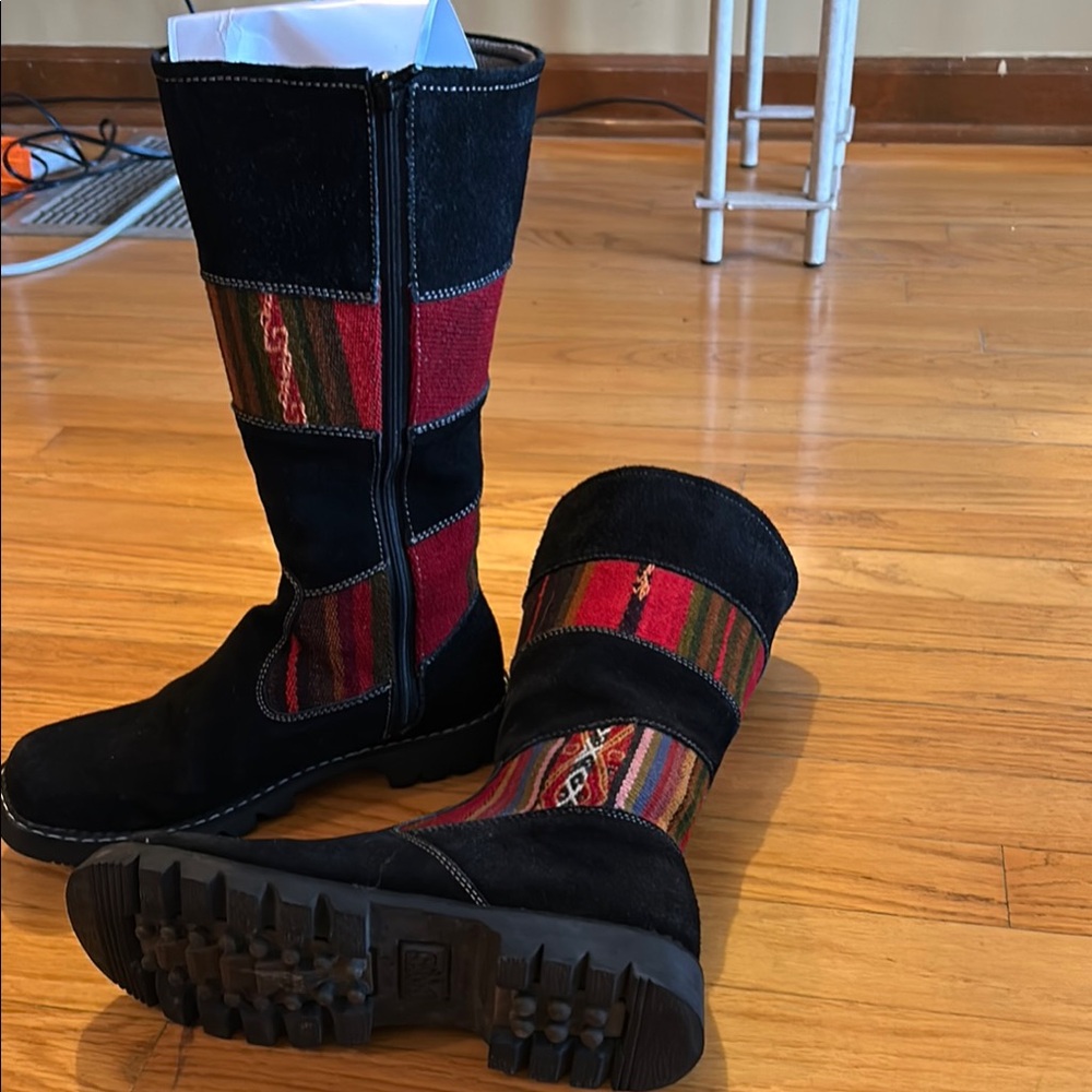 Colorful Suede Boots